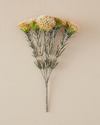 Flower Bunch Tek Dal Yapay Çiçek Krem