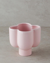 Flower Stoneware Vazo Açık Pembe