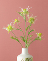 Flower Tek Dal Yapay Çiçek Yeşil