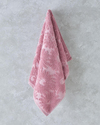 Flower Touch Pamuklu Jakarlı Yüz Havlusu 50x80 cm Pembe
