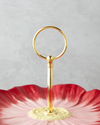 Flowerella Dolomite Katlı Servis 21+26 cm Kırmızı-Pembe