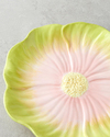 Flowerella Dolomite Pasta Tabağı 21 cm Yeşil-Pembe