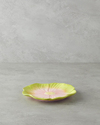 Flowerella Dolomite Pasta Tabağı 21 cm Yeşil-Pembe