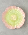 Flowerella Dolomite Servis Tabağı 26 cm Pembe - Yeşil