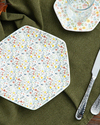 Flowery Porselen Pasta Tabağı 19 cm Renkli