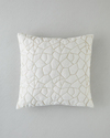 Frosted Nakışlı Kırlent Kılıfı 45x45 cm Ekru