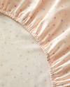 Funny Dots Pamuklu Bebe Las. Çarşaf Tkm 70x140 cm Pudra