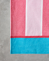 Funny Stripe Pamuklu Baskılı Plaj Havlusu 90x150 cm Pembe