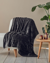 Furry Super Soft Tv Battaniyesi Antrasit