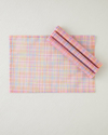 Galaxy Stripes Polyester 4'lü Amerikan Servis 30x45 cm Pembe