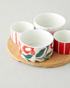 Garden Brighter Stoneware 5 Parça Sunumluk 20 cm Kırmızı-Pembe