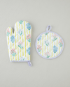 Garden Petals Polyester 2'li Mutfak Seti 17x30 Cm + 20x20 Cm Sarı