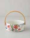 Garden Serenity Stoneware Sunumluk 17x7 cm Beyaz - Lacivert
