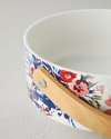 Garden Serenity Stoneware Sunumluk 17x7 cm Beyaz - Lacivert