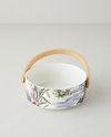 Garden Serenity Stoneware Sunumluk 17x7 cm Beyaz - Lacivert