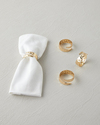 Gentle Metal 4'lü Peçete Halkası 4x2 cm Gold