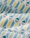 Geo Harmony Kolay Ütülenir Tek Kişilik Nevresim Takımı 160x220 cm Mavi-Sarı