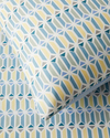 Geo Harmony Kolay Ütülenir Tek Kişilik Nevresim Takımı 160x220 cm Mavi-Sarı