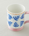 Gifty Petal New Bone China Kupa 310 ml Pembe-Sarı-Mavi