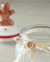 Gingerman Cam Kavanoz 600 ml Kırmızı