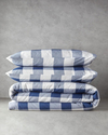 Gingham Çift Kişilik Nevresim Takımı Lacivert
