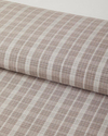 Glen Plaid İpliği Boyalı Tek Kişilik Nevresim Takımı 160x220 cm Koyu Bej