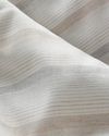 Glint Stripes İpliği Boyalı Tek Kişilik Nevresim Takımı 160x220 cm Bej-Gri