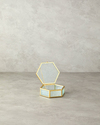 Glossy Cam Dekoratif Kutu 14x13x4,5 cm Gold