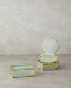 Glossy Cam Dekoratif Kutu 14x13x4,5 cm Gold