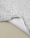 Glossy Kaydırmaz Taban Banyo Paspası Seti 60x90 + 40x60 cm Beyaz