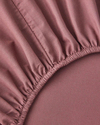 Glossy Kolay Ütülenir Perkal Çift Kişilik Nevresim Takımı 200x220 cm Sisli Mürdüm