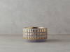 Glossy Stoneware Vazo Gold