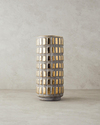 Glossy Stoneware Vazo Gold