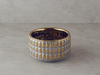 Glossy Stoneware Vazo Gold
