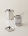 Glow Çelik 4 Parça Kızartma Tenceresi 14 cm Silver