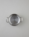 Glow Çelik Cam Kapaklı Sahan 14x5 cm Silver