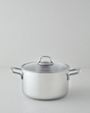Glow Çelik Derin Tencere 24x14 cm Silver