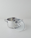 Glow Çelik Derin Tencere 24x14 cm Silver