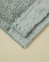 Glowli Kaydırmaz Taban Banyo Paspası Seti 60x90 + 40x60 cm Yeşil