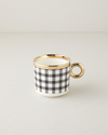 Gold Grid New Bone China Kupa 380 ml Gold