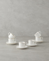 Gold Line New Bone China 12 Parça 6 Kişilik Kahve Fincan Takımı 90 ml Beyaz-Gold
