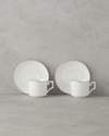 Gold Line New Bone China 12 Parça 6 Kişilik Kahve Fincan Takımı 90 ml Beyaz-Gold