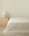 Golden Petals Çift Kişilik Pike 200x220 cm Sarı