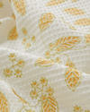 Golden Petals Tek Kişilik Pike 150x220 cm Sarı