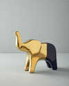 Goldie Elephant Seramik Biblo Gold