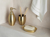 Goldness Paslanmaz Çelik 3'lü Banyo Seti Gold