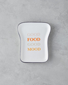 Good Mood Seramik Pasta Tabağı 13x19 cm Turuncu-Siyah