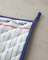 Good Things Pamuk Mutfak Seti 20x20 - 19x30 cm Beyaz - Mavi