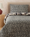 Grandiflora Dijital Baskılı Soft Cotton Tek Kişilik Nevresim Seti Antrasit- Terracotta