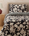 Grandiflora Dijital Baskılı Soft Cotton Tek Kişilik Nevresim Seti Antrasit- Terracotta